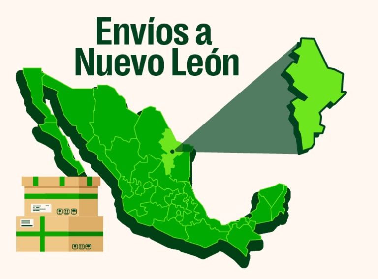 Mapa de Envíos a Nuevo León