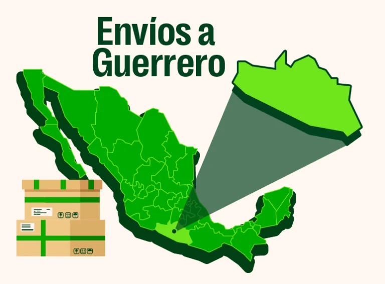 mapa de envíos a guerrero verde